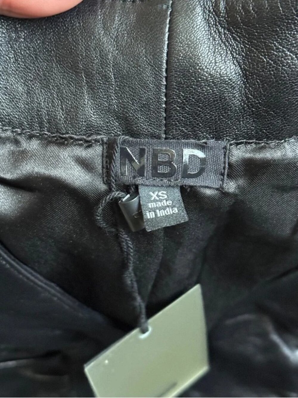 Exquisite NBD Roslyn Black leather dress - NWT - XS - Picture 6 of 9